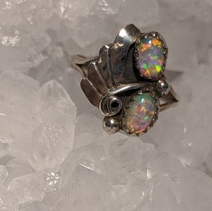 Child of Wild opal sterling silver ring